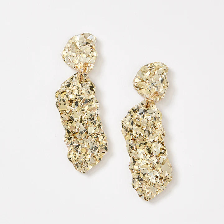 MARTHA JEAN Shard Earrings - Gold Earrings - Zabecca Living