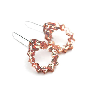 MARTHA JEAN Zap Drop Earrings Earrings ROSE COPPER - Zabecca Living