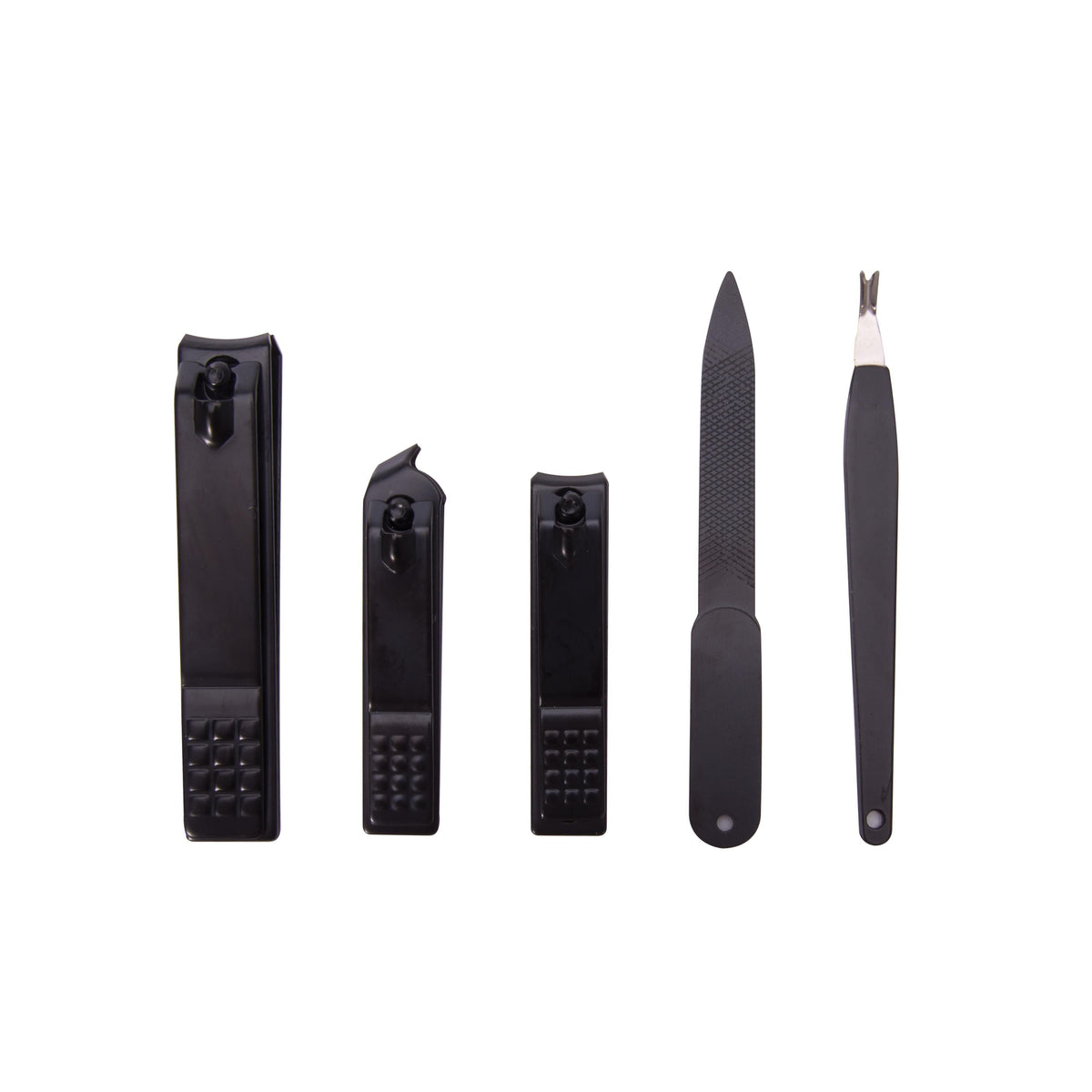 MAVERICK 5 PC Manicure Set - Black Mens Grooming - Zabecca Living