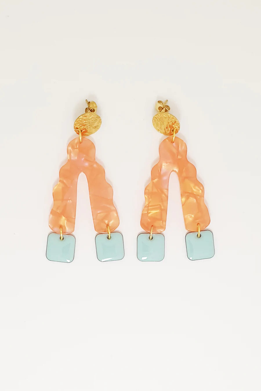 MIDDLE CHILD Groove Thang Earrings - Orange Earrings - Zabecca Living