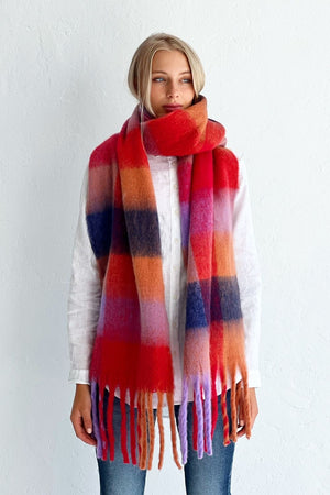 MOSK MELBOURNE Scarf - Royal Stewart scarf - Zabecca Living