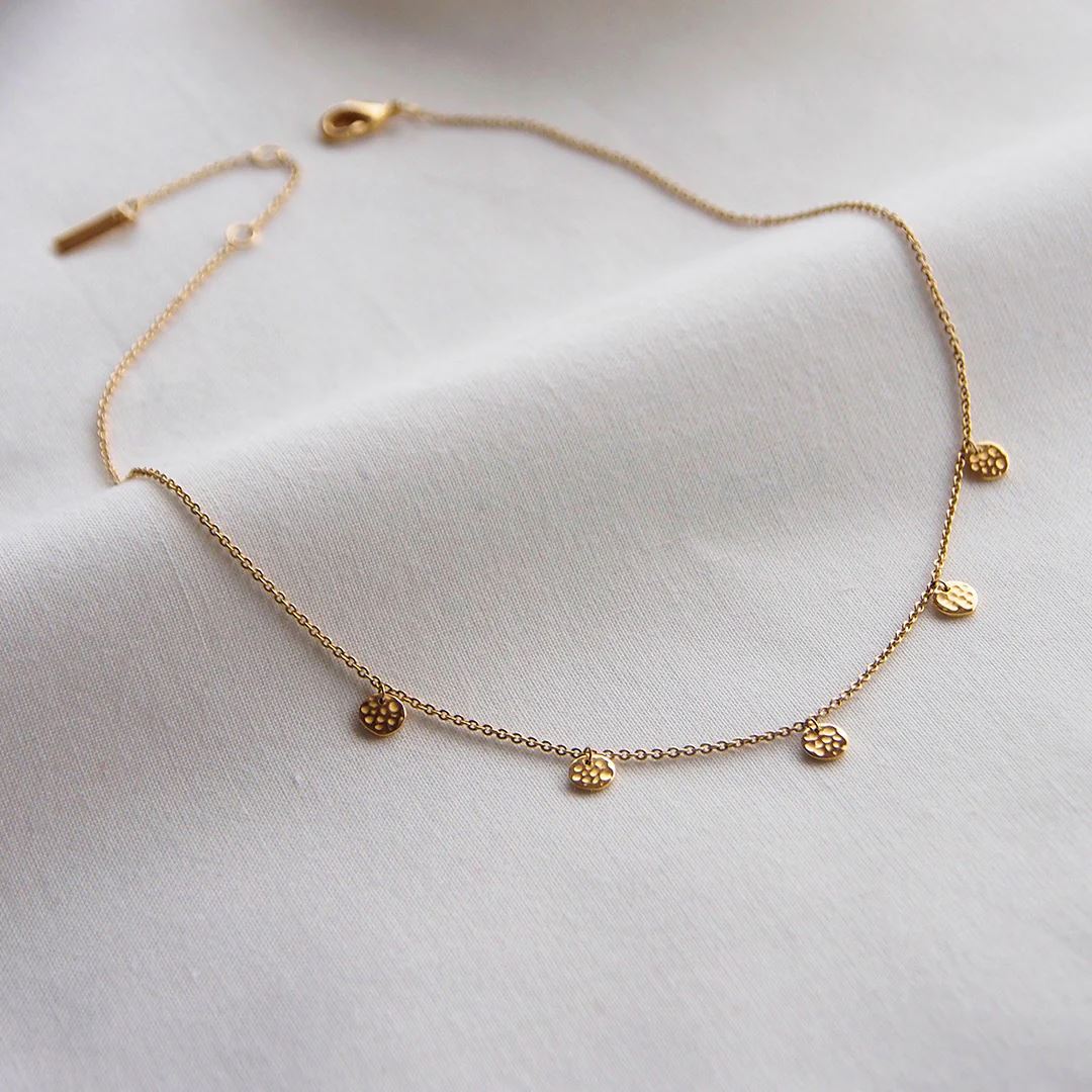MURKANI Grace Choker - 18KT Gold Plate Necklace - Zabecca Living
