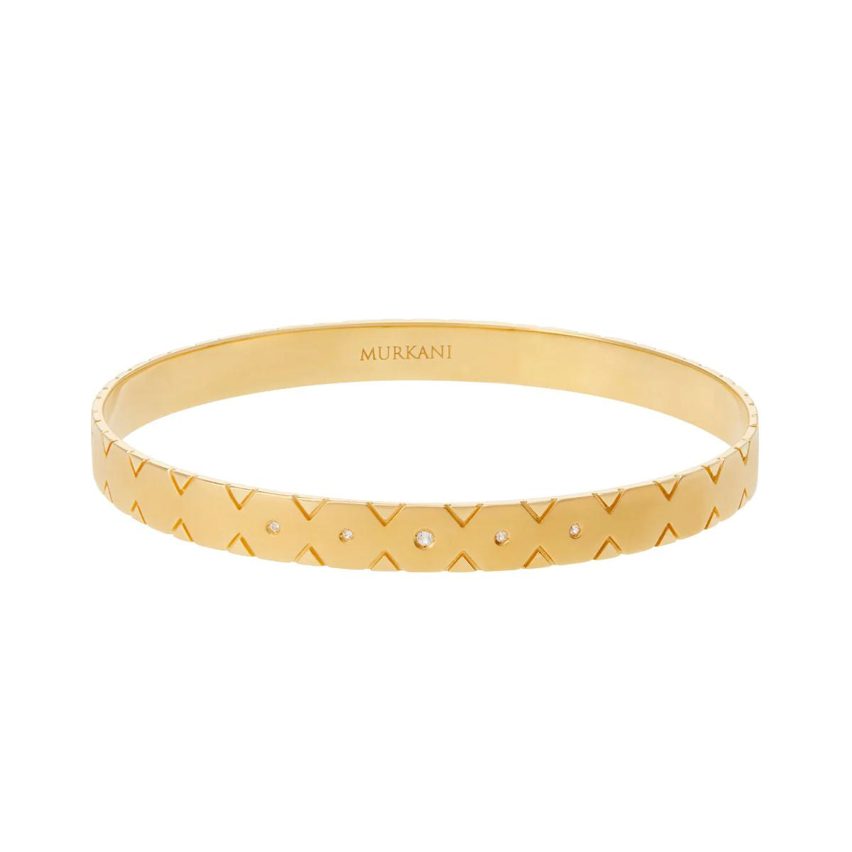 MURKANI Halcyon Manifest Bangle -18KT Gold Plate BRACELET - Zabecca Living