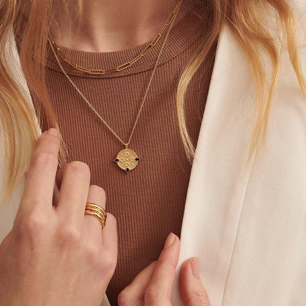 MURKANI Renewal Necklace - 18KT Gold Plate Necklace - Zabecca Living