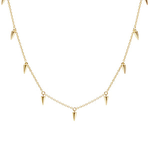 MURKANI Sahara Dagger Choker - 18KT Yellow Gold Plate Necklace - Zabecca Living