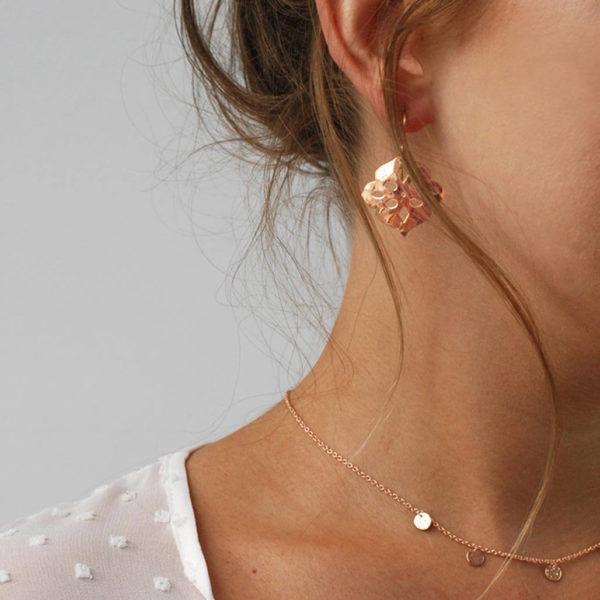 MURKANI Thai Princess Drop Earrings - Rose Gold Plate Earrings - Zabecca Living