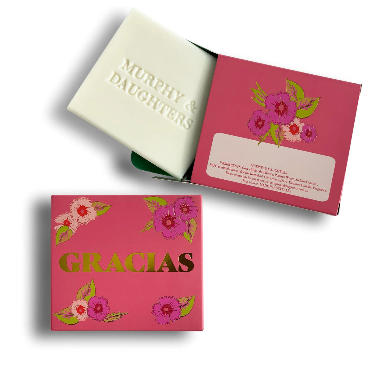 MURPHY & DAUGHTERS Message on Soap Gracias - Frangipani SOAP - Zabecca Living