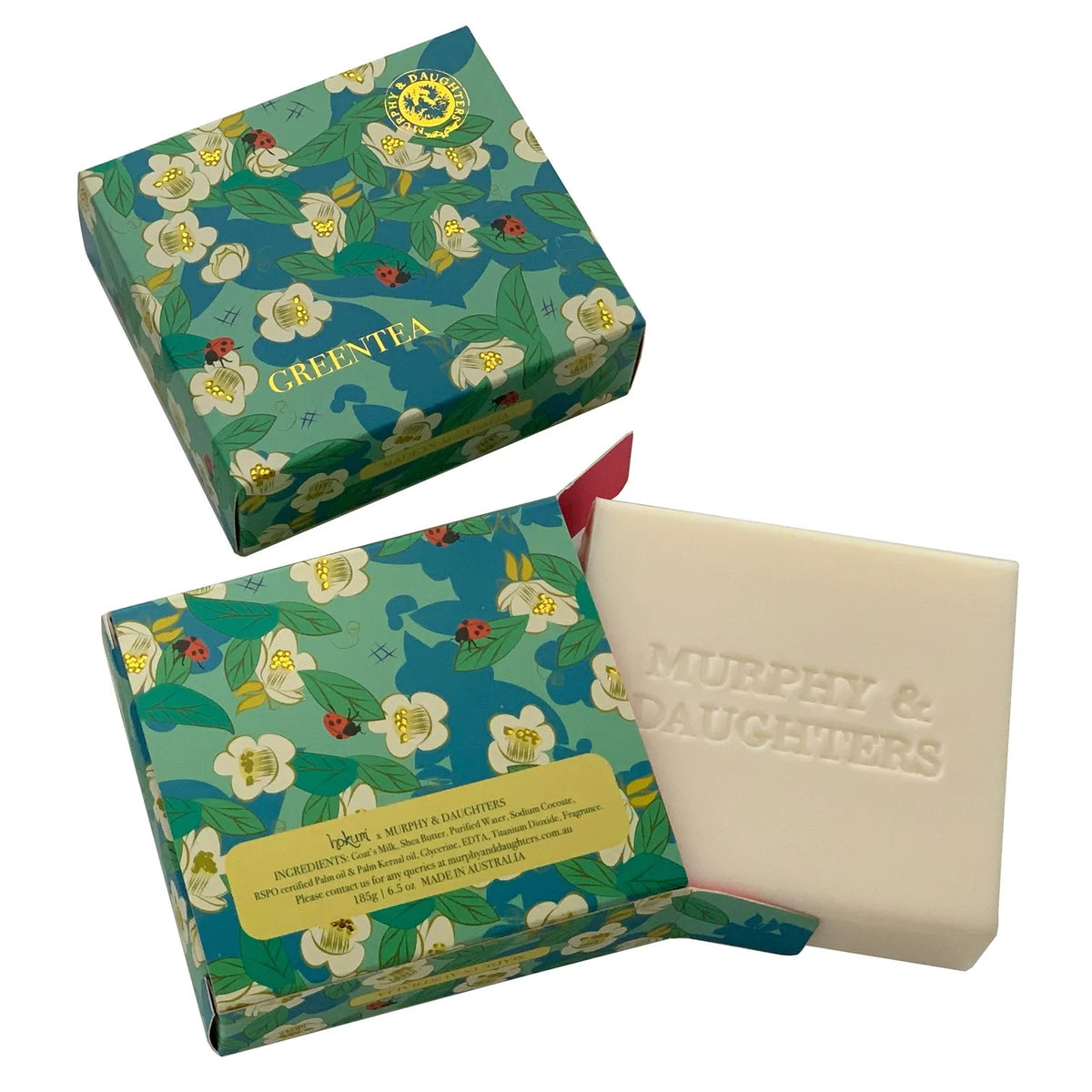 MURPHY & DAUGHTERS Rectangular Boxed Soap - Green Tea SOAP - Zabecca Living
