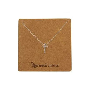 NECK MINTS Cubic Cross Necklace necklace - Zabecca Living