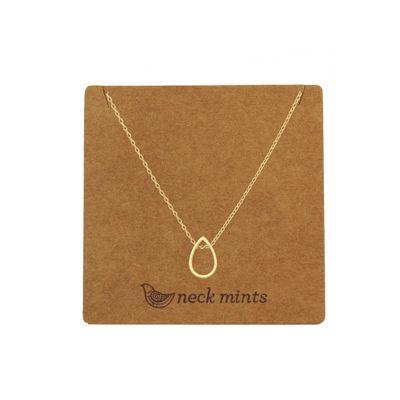 NECK MINTS Thread Through Teardrop Necklace necklace - Zabecca Living