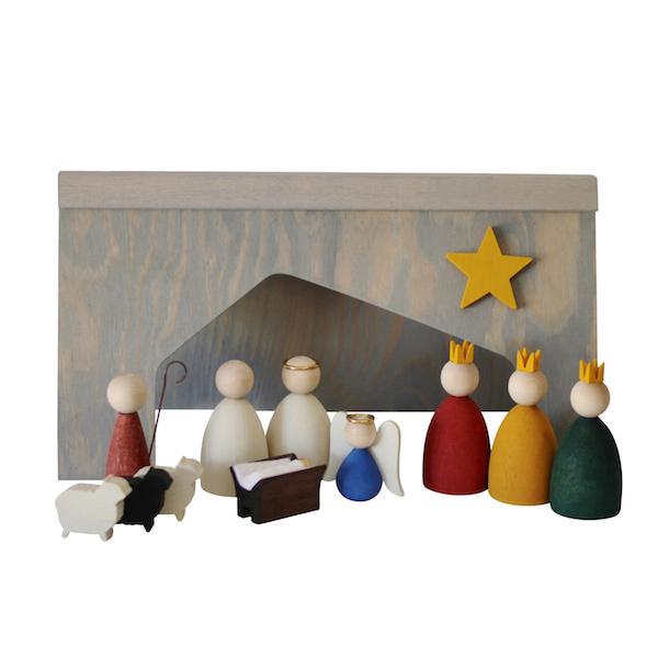 NORDIC DESIGN Nativity Scene and Shepard FESTIVE DECORATIONS - Zabecca Living