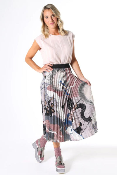 Festival pleated outlet skirt