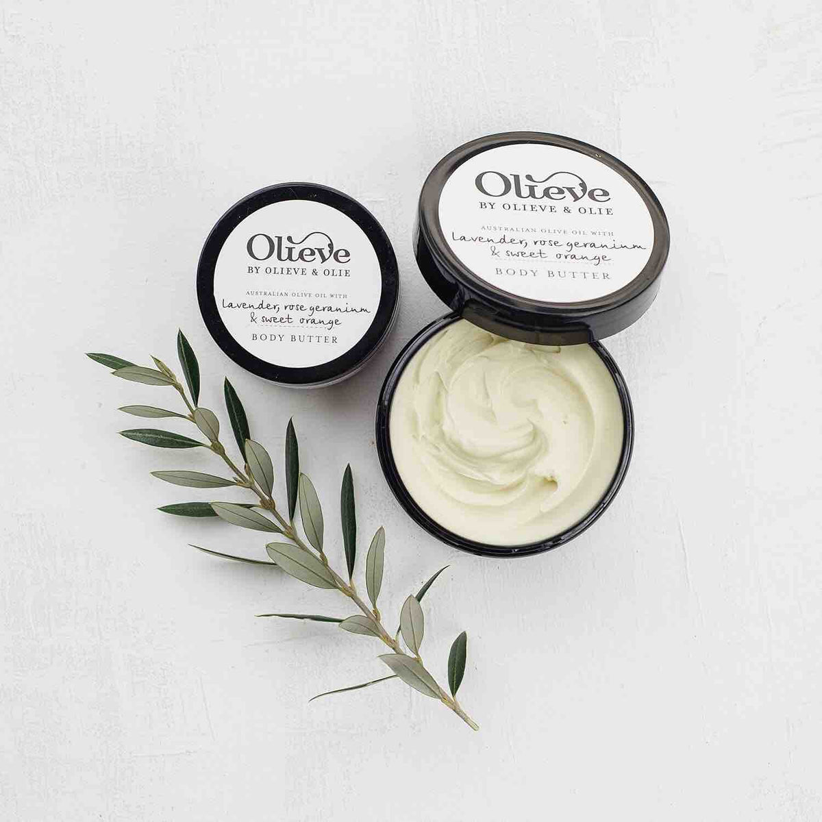 OLIEVE & OLIE Body Butter - Lavender , Rose Geranium & Sweet Orange - 250gm BODY CREAM - Zabecca Living