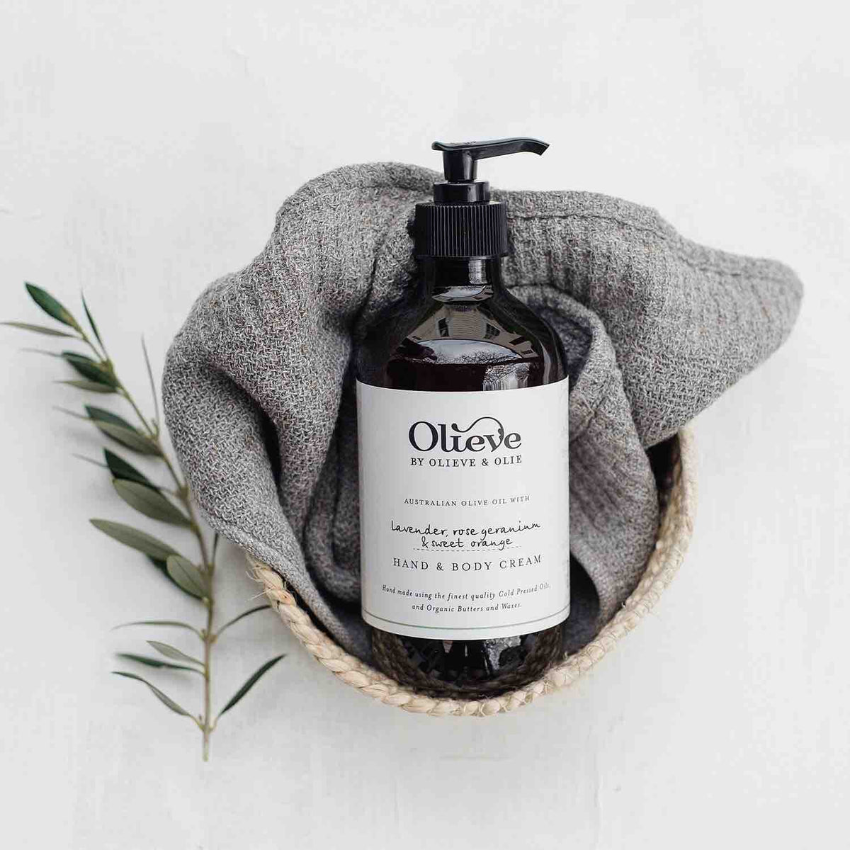 OLIEVE &amp; OLIE Hand and Body Cream - 500ml BODY CREAM LAVENDER, ROSE GERANIUM &amp; SWEET ORANGE - Zabecca Living