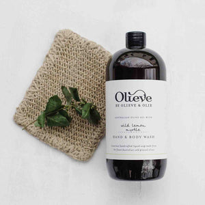 OLIEVE & OLIE Hand and Body Wash 1 Litre HAND AND BODY WASH WILD LEMON AND MYRTLE - Zabecca Living