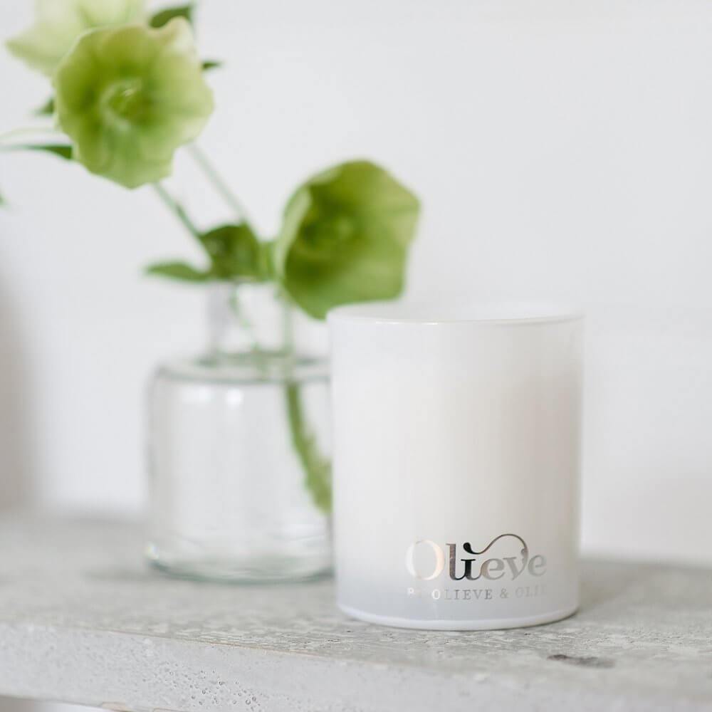 OLIEVE &amp; OLIE Olive Oli &amp; Soy Wax Candle - Grapefruit, Coconut &amp; Vanilla CANDLE - Zabecca Living