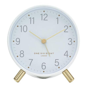 ONE SIX EIGHT LONDON Maisie Silent Alarm Clock - White CLOCK - Zabecca Living