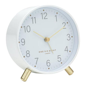 ONE SIX EIGHT LONDON Maisie Silent Alarm Clock - White CLOCK - Zabecca Living
