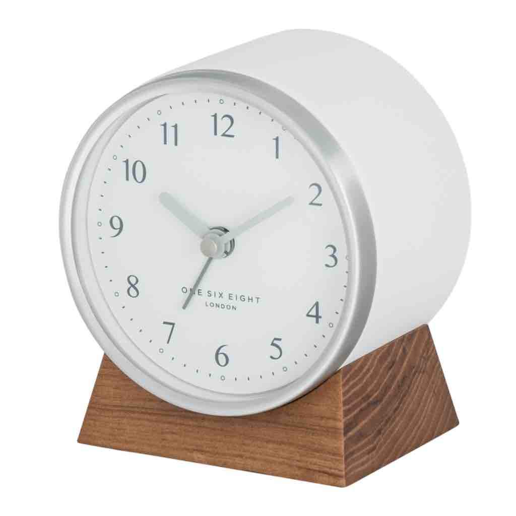 ONE SIX EIGHT LONDON Nina Silent Alarm Clock - White CLOCK - Zabecca Living