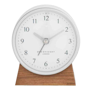 ONE SIX EIGHT LONDON Nina Silent Alarm Clock - White CLOCK - Zabecca Living
