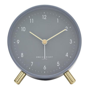 ONE SIX EIGHT LONDON Noah Silent Alarm Clock - Charcoal Grey CLOCK - Zabecca Living