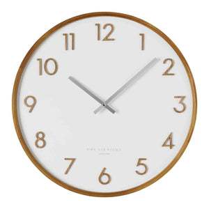 ONE SIX EIGHT LONDON Scarlett Silent Wall Clock 35cm - White CLOCK - Zabecca Living