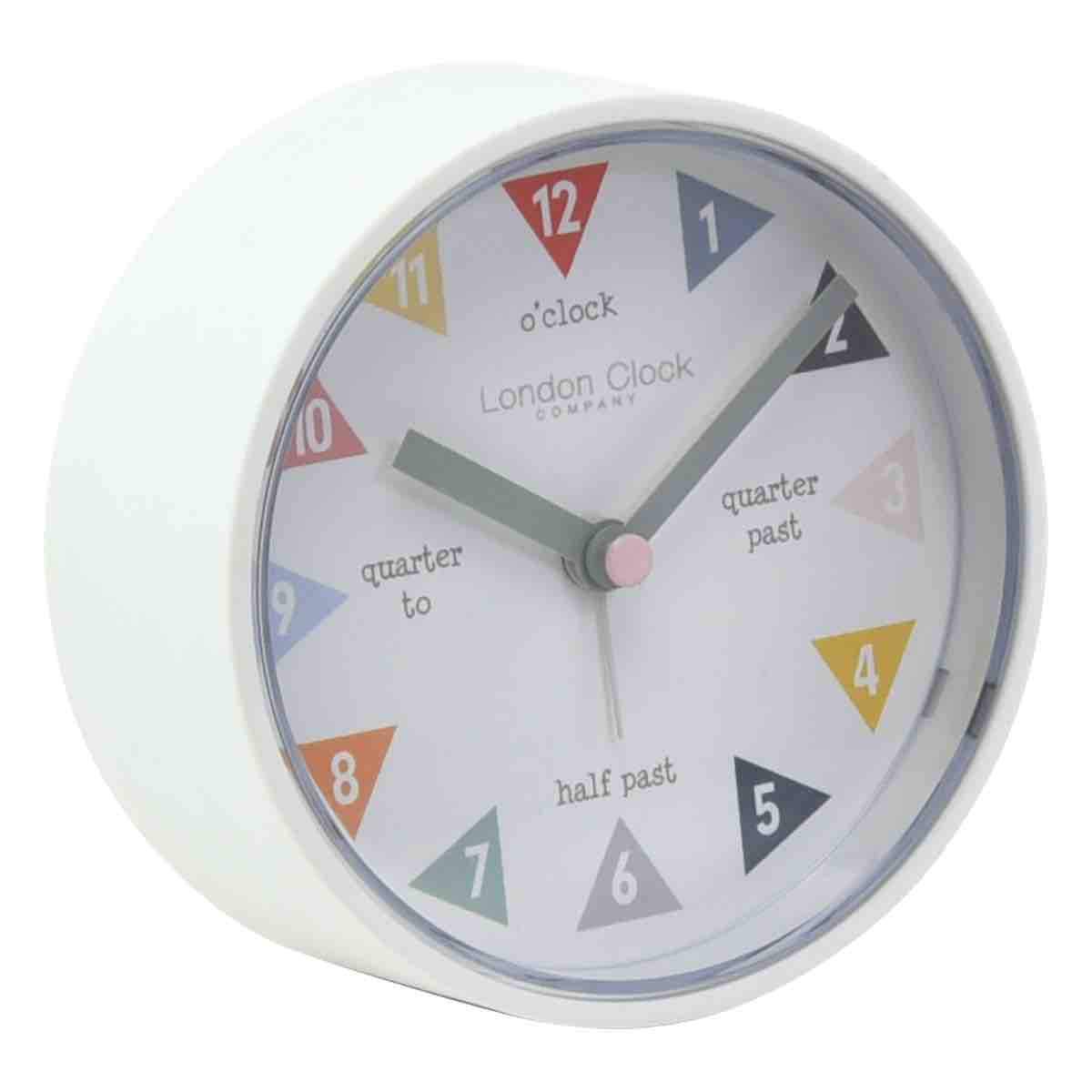 ONE SIX EIGHT LONDON Tell the Time Silent Alarm Clock 8cms CLOCK - Zabecca Living