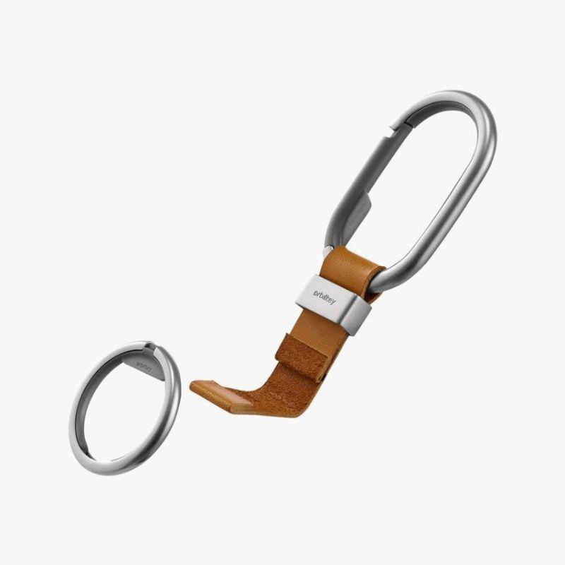 ORBITKEY Clip - Tan/White Stitching Organisers - Zabecca Living