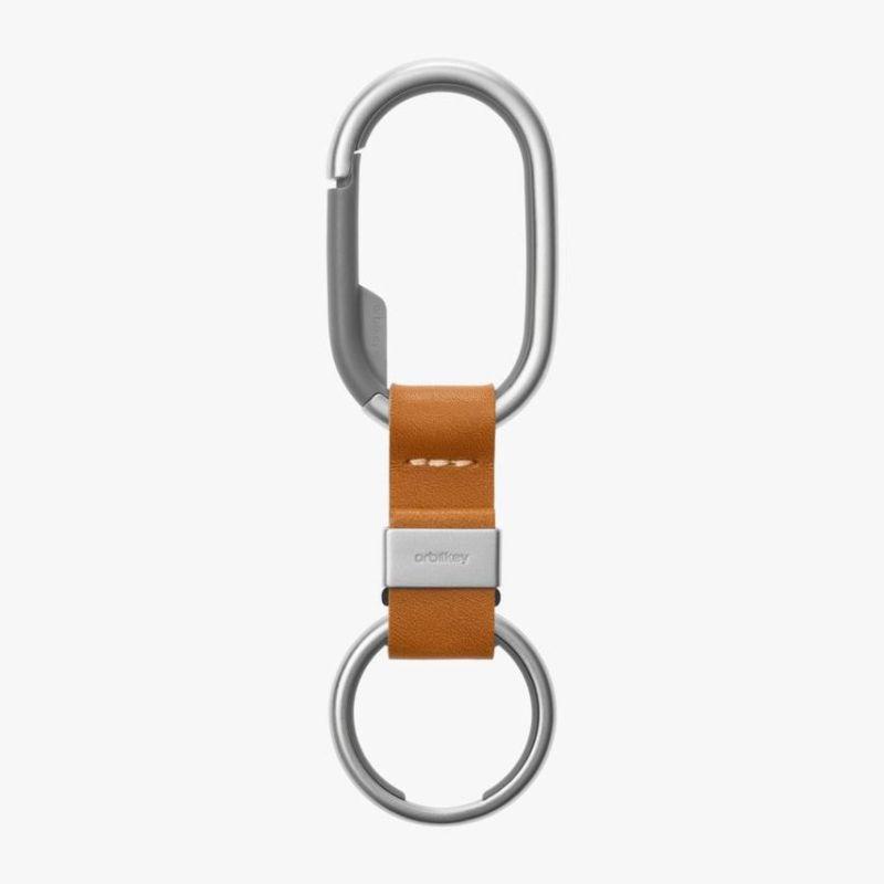 ORBITKEY Clip - Tan/White Stitching Organisers - Zabecca Living