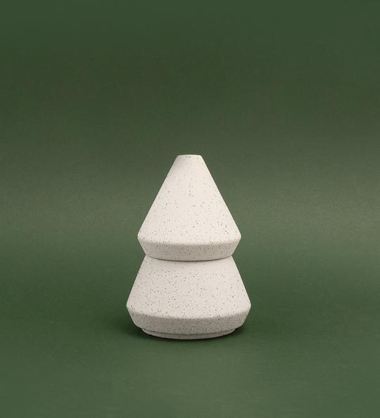 PADDWAX Small White Tree Stack - Cypress and Fir CANDLE - Zabecca Living