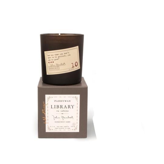 PADDYWAX Library Glass Candle - Steinbeck CANDLE - Zabecca Living