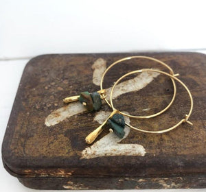 PAIRD Golden Grecian Trinket Hoops Earrings - Zabecca Living