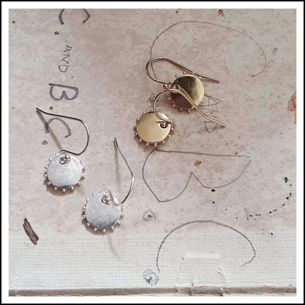 PAIRD Petite Soleil Standard Earwires - Silver Earrings - Zabecca Living