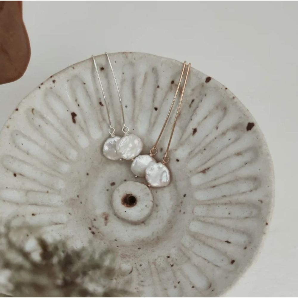 PAIRD Reef Pearl Pins - Gold Earrings - Zabecca Living