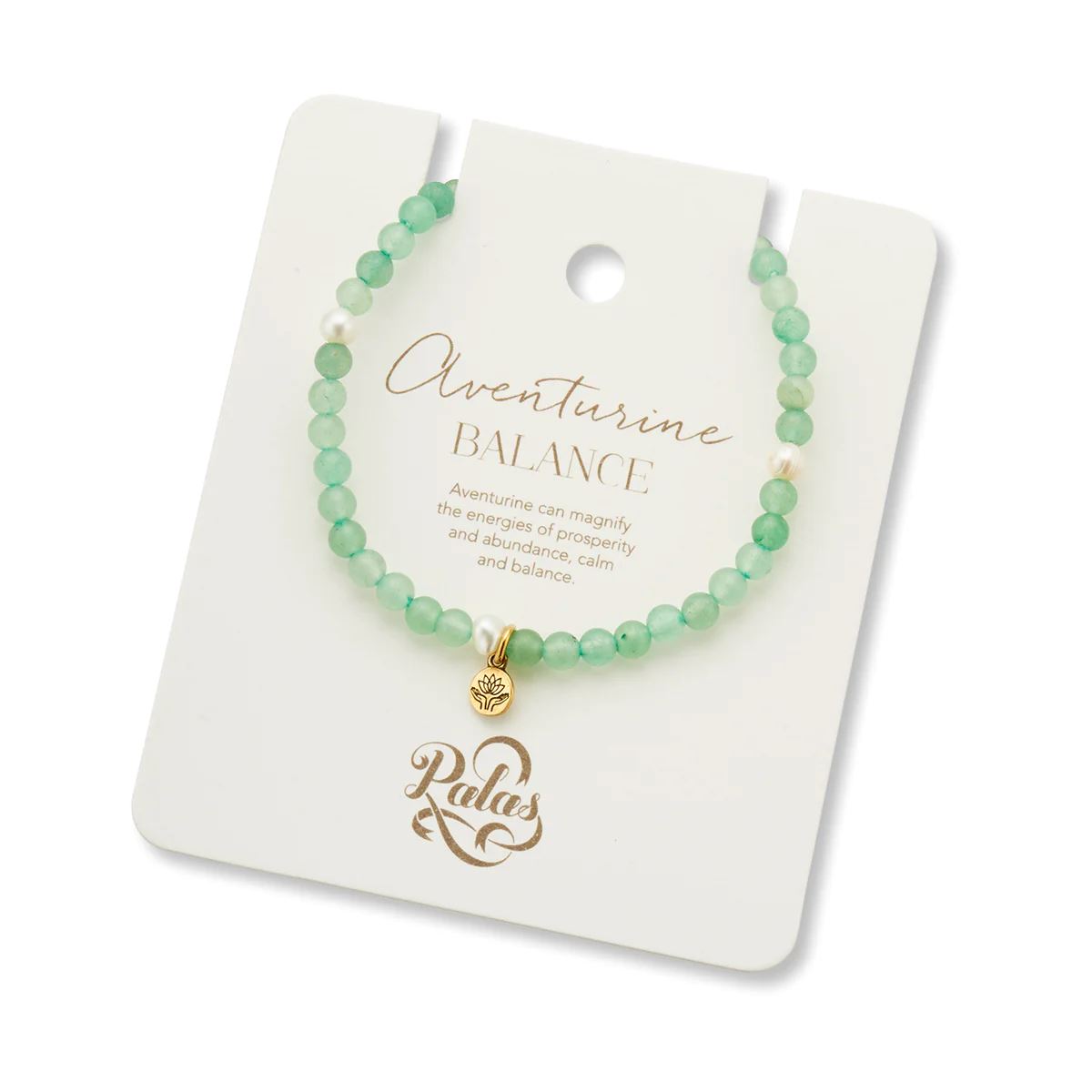 PALAS Aventurine & Pearl Propensity Gem Bracelet BRACELET - Zabecca Living