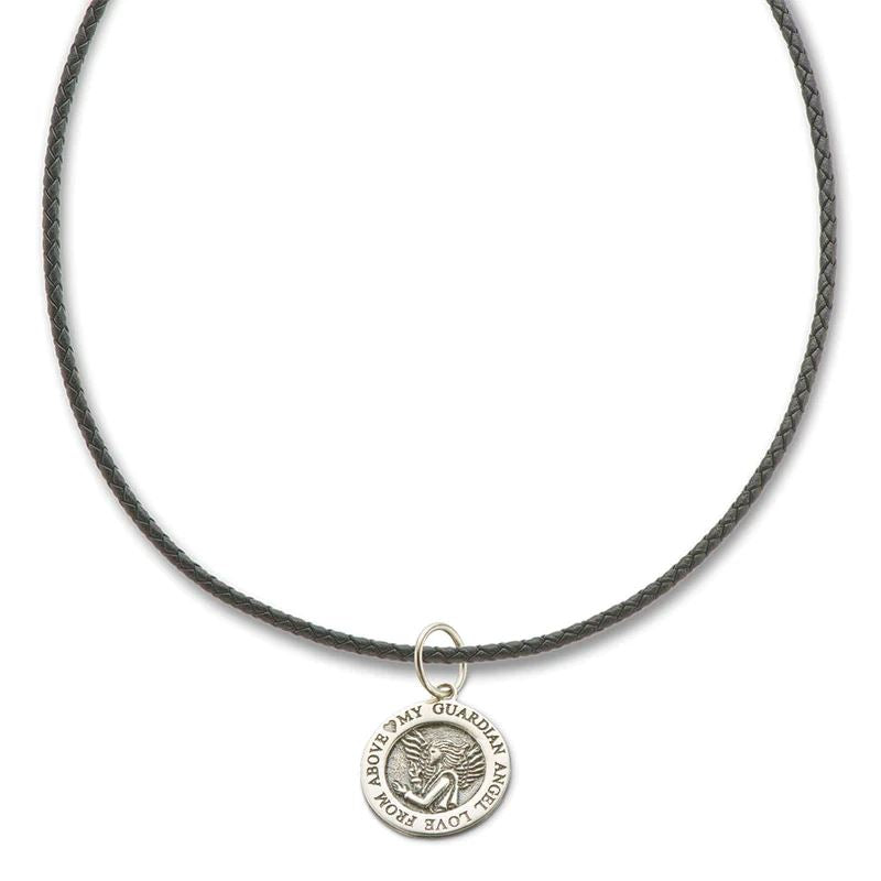 PALAS Fine Leather Necklace 45cm - Black Necklace - Zabecca Living