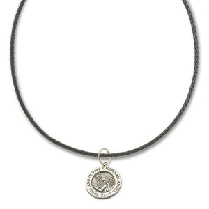 PALAS Fine Leather Necklace 45cm - Black Necklace - Zabecca Living