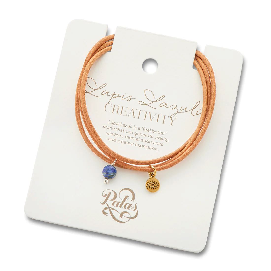 PALAS Lapis Lazuli Protection Gem Wrap BRACELET - Zabecca Living