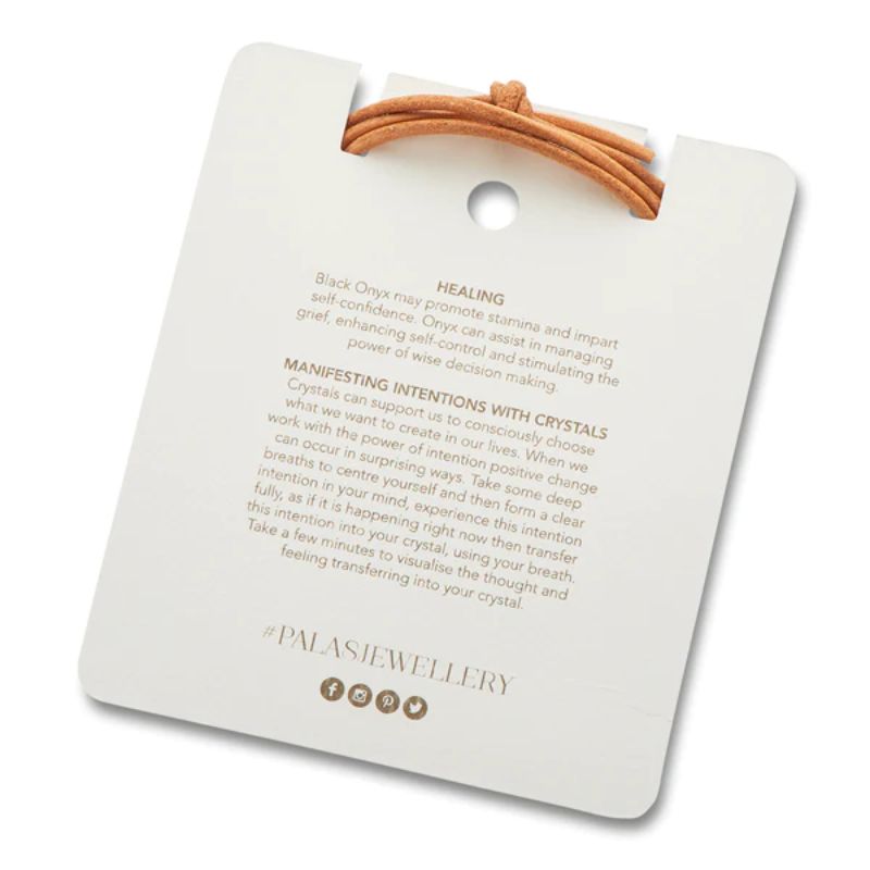 PALAS Onyx Protection Gem Wrap BRACELET - Zabecca Living