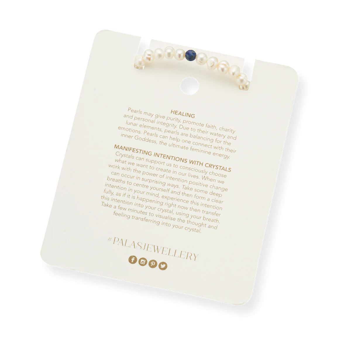 PALAS Pearl & Lapis Lazuli Propensity Gem Bracelet BRACELET - Zabecca Living