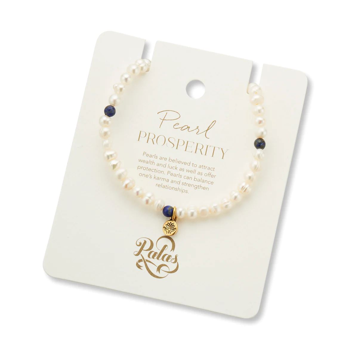 PALAS Pearl & Lapis Lazuli Propensity Gem Bracelet BRACELET - Zabecca Living