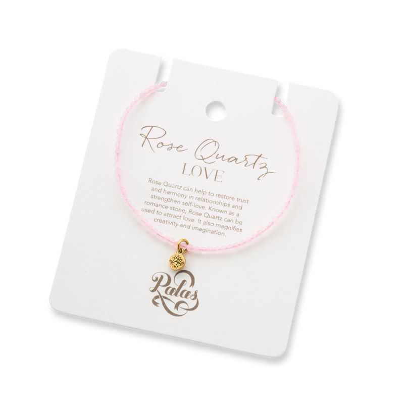 PALAS Rose Quartz celestial gem bracelet BRACELET - Zabecca Living