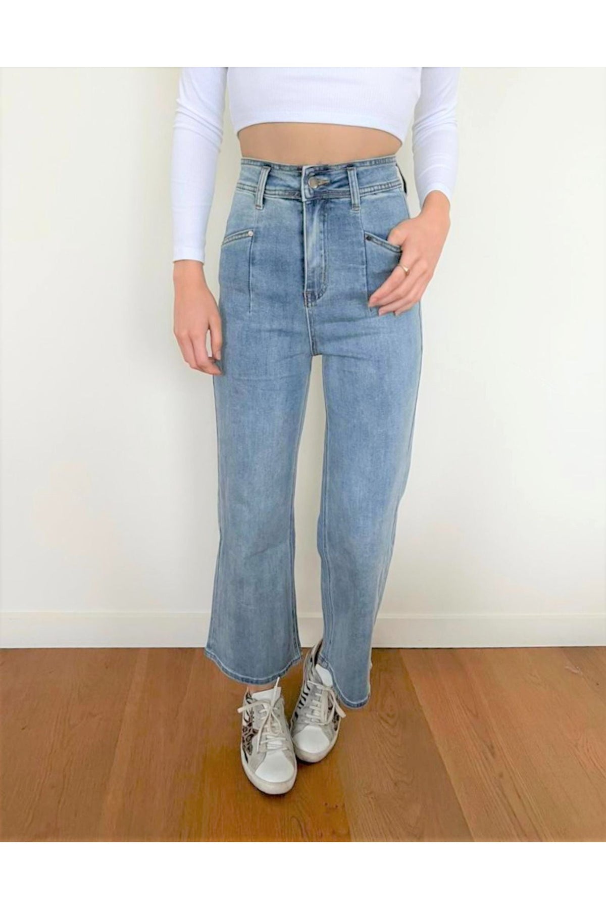 PAPER HEART Denim Jeans - Mid Blue JEANS - Zabecca Living