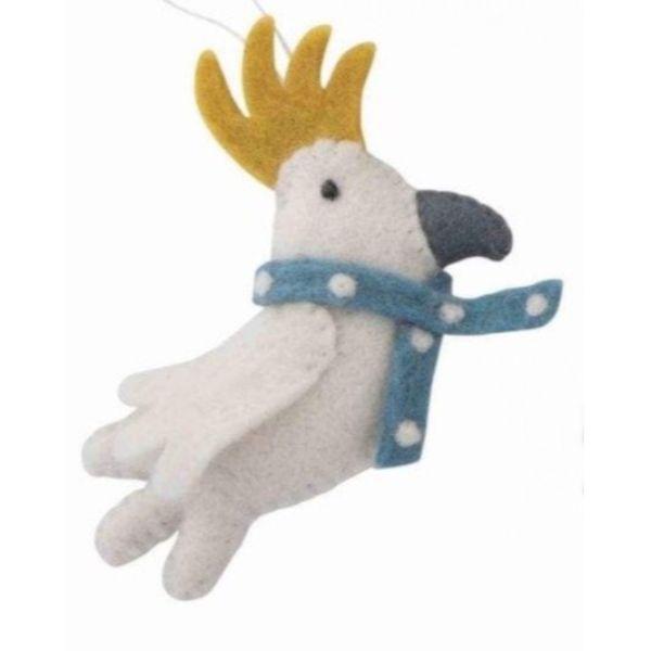 PASHOM Cockatoo with Scarf FESTIVE DECORATIONS - Zabecca Living