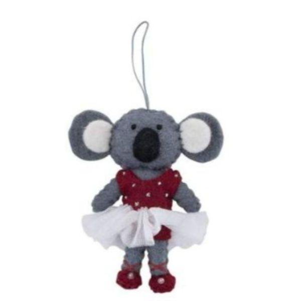 PASHOM Koala in Tutu - Red FESTIVE DECORATIONS - Zabecca Living