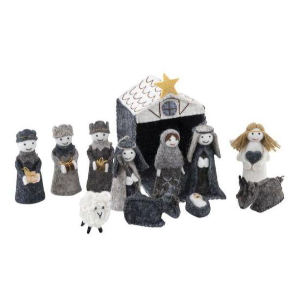 PASHOM Nativity Scene in a Box FESTIVE DECORATIONS - Zabecca Living