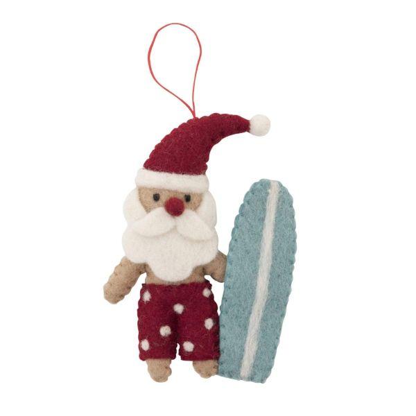 PASHOM Santa With Surfboard FESTIVE DECORATIONS - Zabecca Living