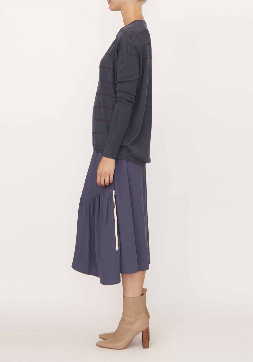 POL Nano Striped Knit - Slate Jumpers + Knitwear - Zabecca Living