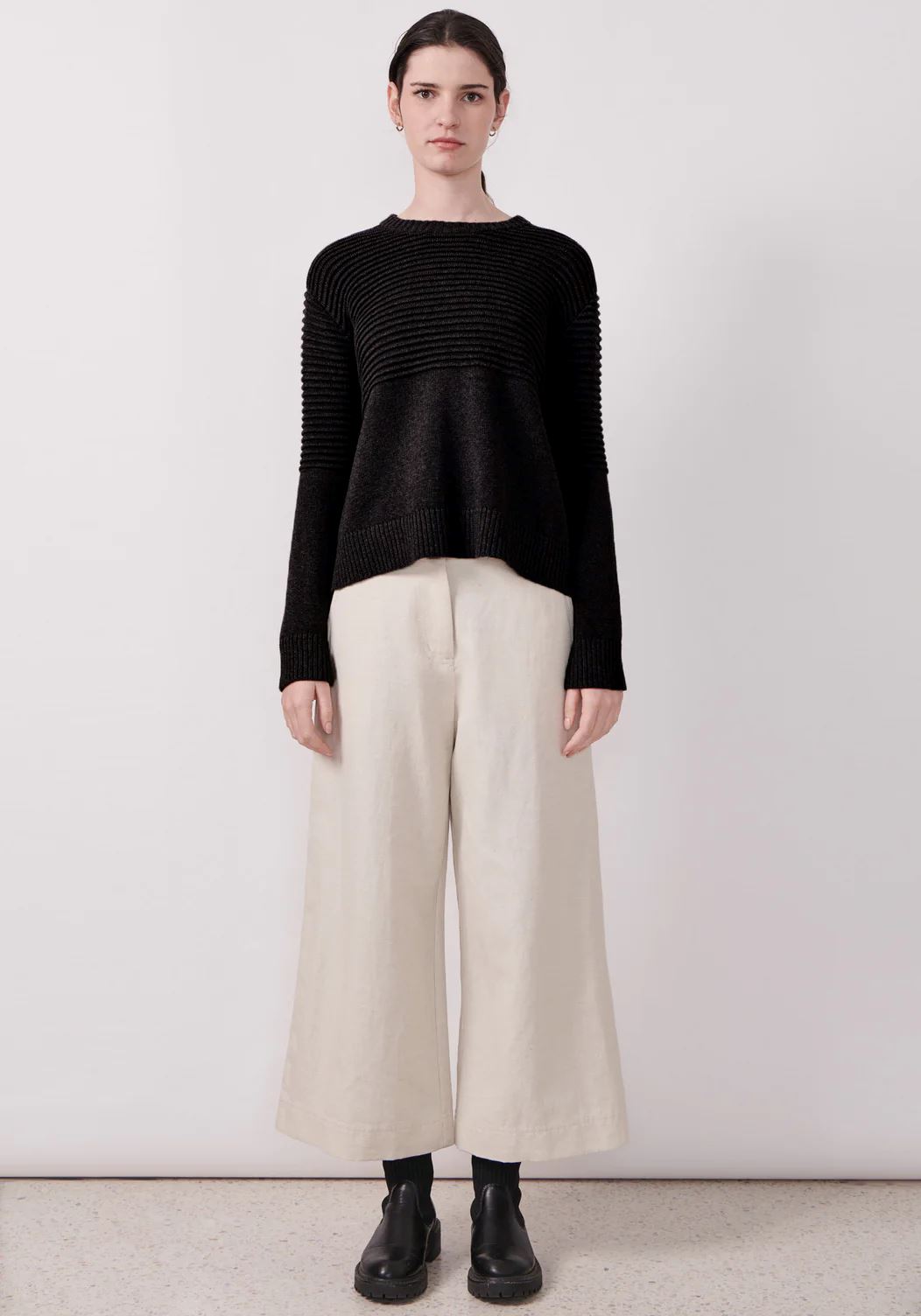 POL Pony Ribbed Knit - Black Jumpers + Knitwear - Zabecca Living