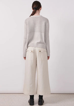 POL Pony Ribbed Knit - Silver Jumpers + Knitwear - Zabecca Living